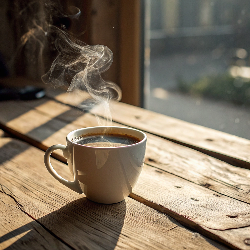Warm coffee cup icon