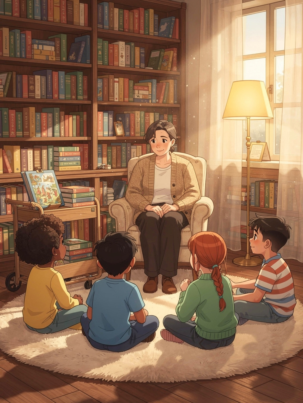 Intergenerational storytelling session
